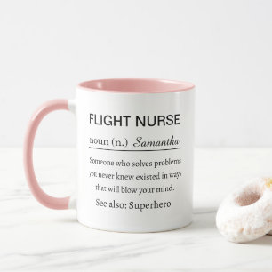 Funny Personalised Flight Nurse Definition Mug