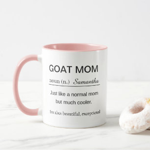 Funny Personalised Goat Mum Definition Mug
