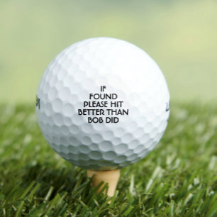 Funny Personalised Golf Balls