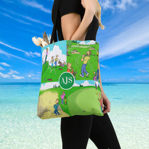 Funny Personalised  Golf Themed. Tote Bag