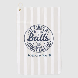 Funny Personalised Golf Towel
