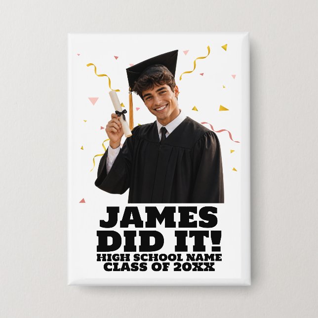 Funny Personalised Graduation Party Custom Photo (Front)