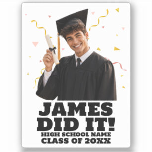 Funny Personalised Graduation Party Custom Photo