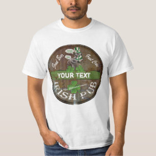 Funny Personalised Irish pub sign T-Shirt