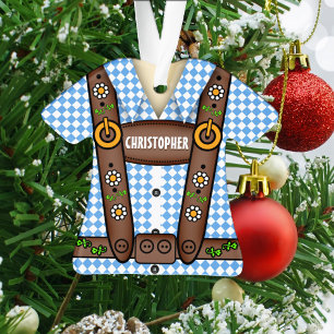 Funny Personalised Lederhosen Ornament