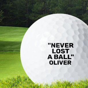 Funny Personalised Lost Golf Balls