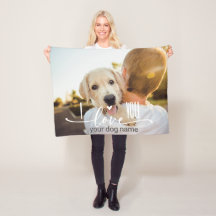 Funny Personalised Love Paw Print Dog Lover Photo