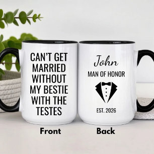 Funny Personalised Man of Honour Mug