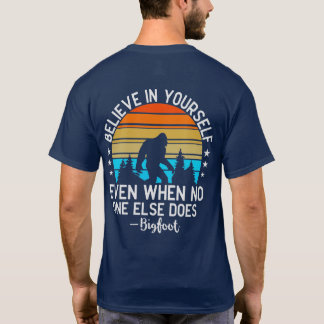 Funny Personalised Message Big Foot T-Shirt