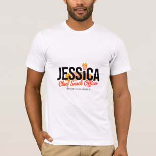 Funny Personalised Name – Chief Snack Officer T-Shirt