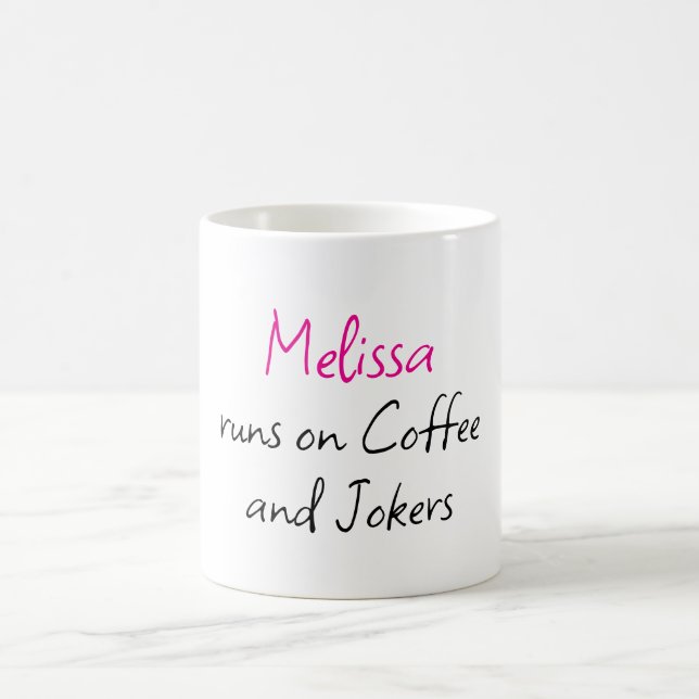 Funny Personalised Name Creative Mahjong  Coffee Mug (Center)