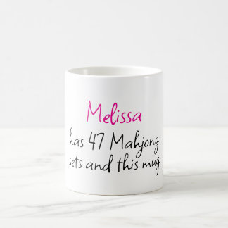 Funny Personalised Name Creative Mahjong Coffee Mug