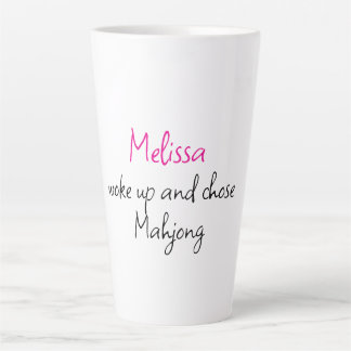 Funny Personalised Name Creative Mahjong Latte Mug