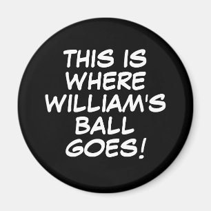 Funny Personalised Name Golf Magnet