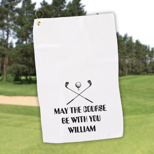 Funny Personalised Name Golf Towel