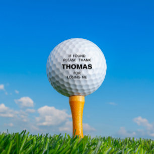 Funny Personalised Name Lost  Golf Balls