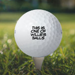 Funny Personalised Name Message Lost Golf Balls<br><div class="desc">Never mix up your balls again!  Personalise the name to create a unique golf gift designed to put a wham,  bang,  zap into anyone's game. Designed by Thisisnotme©</div>