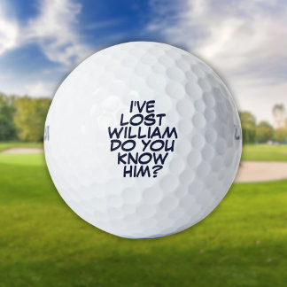 Funny Personalised Navy Blue Lost Golf Balls