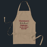 Funny Personalised N'Awlins Apron<br><div class="desc">Funny personalised apron for the N'Awlins kitchen.</div>