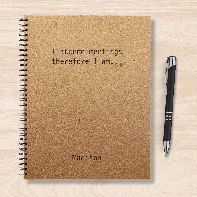 Funny Personalised Notes Office Meeting Notebook (Creator Uploaded)