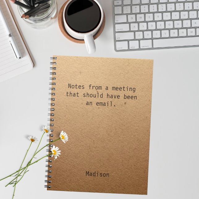 Funny Personalised Notes Office Meeting Notebook (Creator Uploaded)