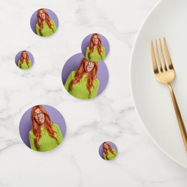 Funny Personalised Party Head Custom Photo Face Confetti (Group)