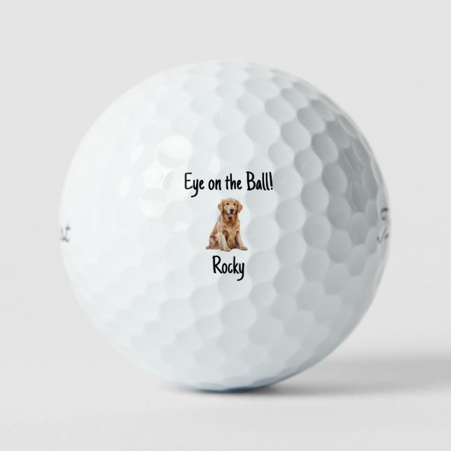 Funny Personalised Pet Image Titleist Pro V1 Golf Balls (Front)