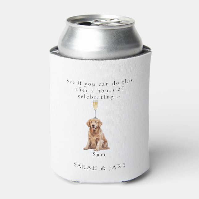 Funny Personalised Pet Wedding Favour Can Cooler (Can Front)