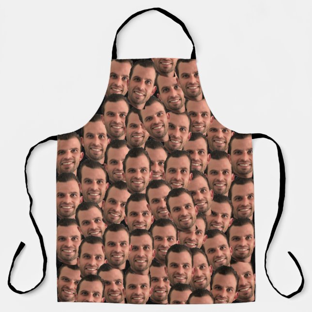 Funny Personalised Photo Face Chef Gift.  Apron (Front)