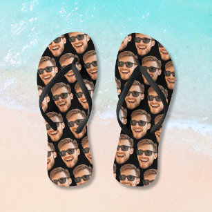 Funny Personalised Photo Face Jandals
