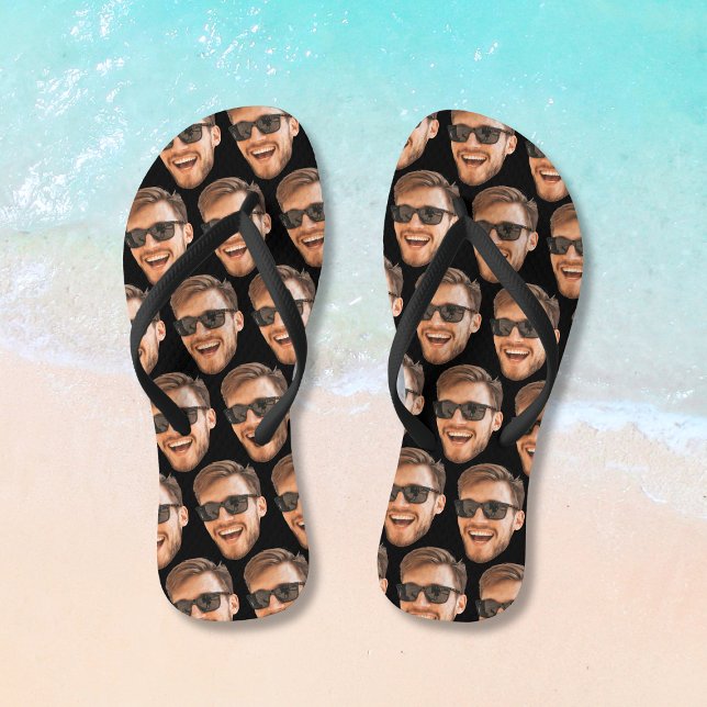 Funny Personalised Photo Face Jandals (Funny Personalized Photo Face Flip Flops
)