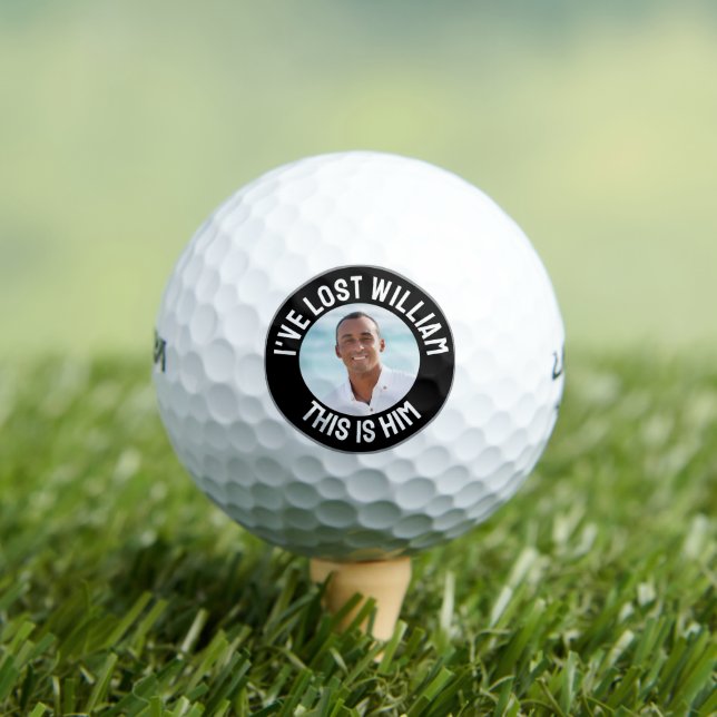 Funny Personalised Photo Lost Golf Balls (Insitu Tee)