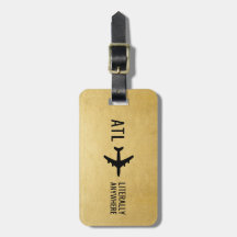 Funny Personalised Pilot Gift Travel Lover Gold