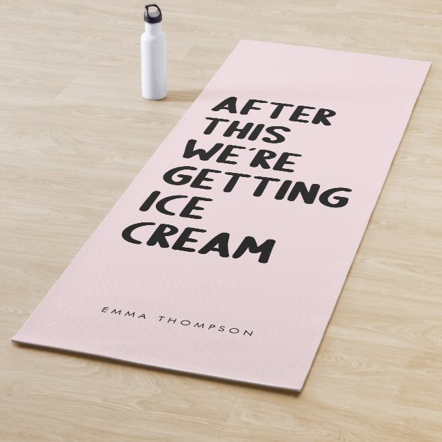 Funny Personalised Pink Exercise Yoga Mat (In Situ)