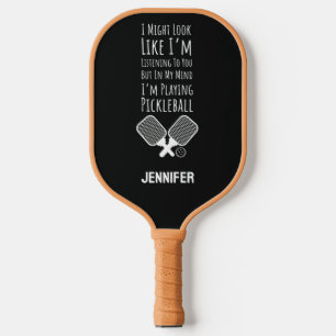Funny Personalised Player Humour Pickleball Paddle