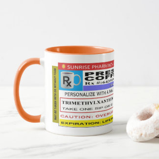 Funny Personalised Prescription Coffee Mug