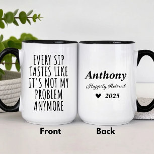 Funny Personalised Retirement Retiree Humour Mug