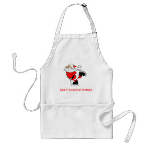 Funny Personalised SANTA CLAUS Chef Standard Apron