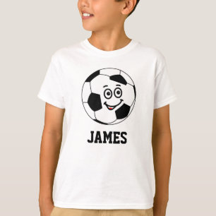 Funny Personalised Sport Soccer ball White T-Shirt