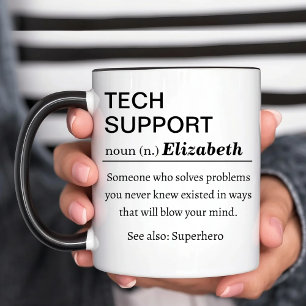Funny Personalised Tech Support Definition Mug