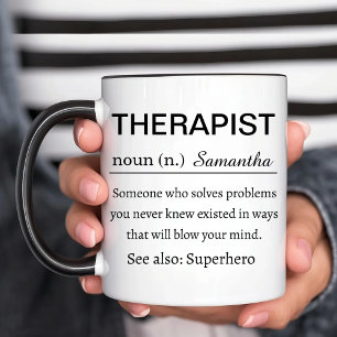 Funny Personalised Therapist Definition Mug