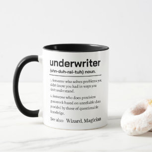 Funny Personalised Underwriter Definition Mug