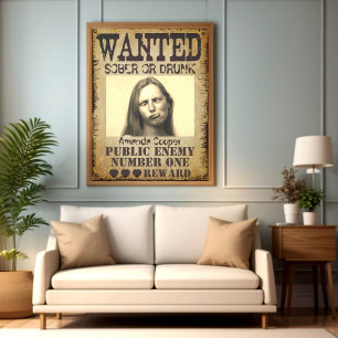 Funny personalised wanted poster