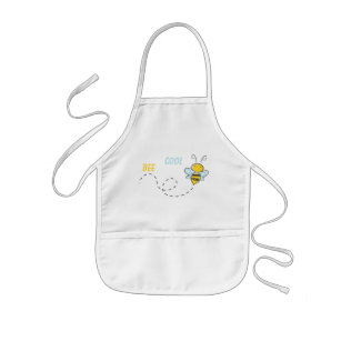 Funny Personalized Bee Cool Template Kids Apron