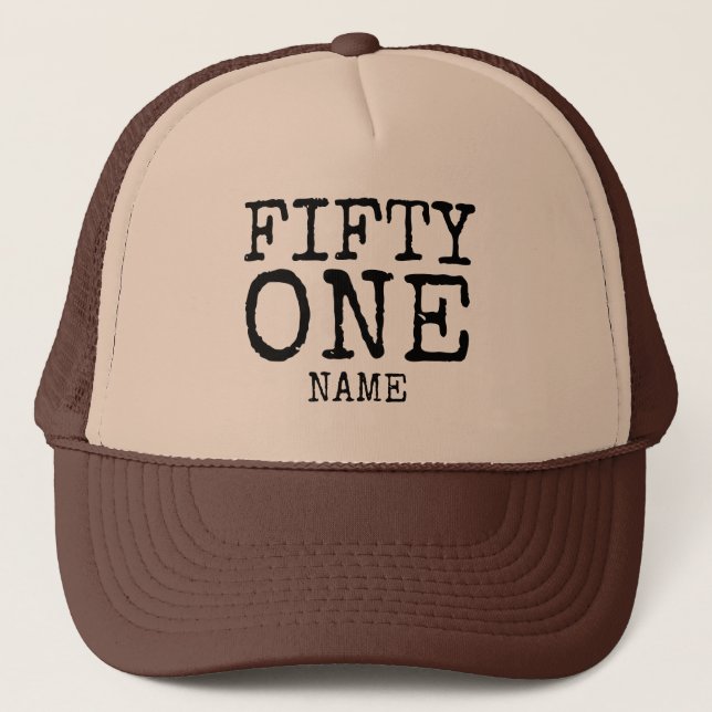FUNNY PERSONALIZED BIRTHDAY GIFT  TRUCKER HAT (Front)