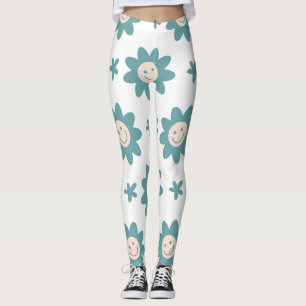 Funny personalized leggings floral styles.