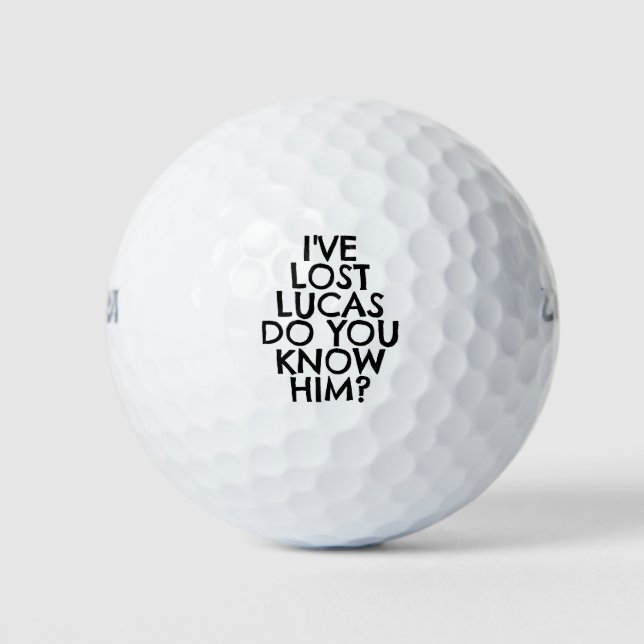 Funny Personalized Lost  Golf Balls (Front)