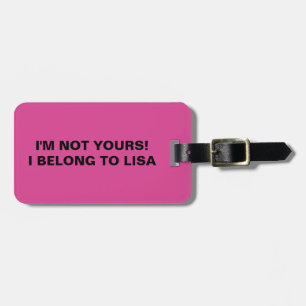 FUNNY PERSONALIZED LUGGAGE TAG