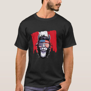 Funny Peruvian American Peru USA Flag Patriotic Ll T-Shirt