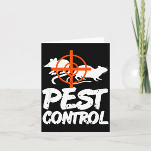 Funny Pest Control Humor For Rat Hunters &amp; Tra Card